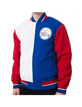 Philadelphia 76ers Warm Up Team History Jacket