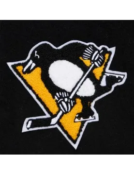 Pittsburgh Penguins Black Out Team Logo Varsity Jacket