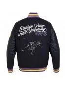Prairie View A&M Black Varsity Wool/Leather Jacket