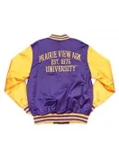 Prairie View A&M Purple and Gold Baseball Jacket