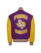 Prairie View A&M University Purple and Gold Varsity Jacket - Unisex Wool & Leather