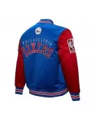 Primetime Philadelphia 76ers Royal and Red Jacket Primetime Philadelphia 76ers Royal and Red Jacket
