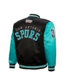 Primetime San Antonio Spurs Black and Aqua Jacket