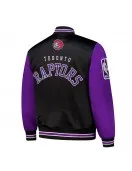 Primetime Toronto Raptors Black and Purple Jacket