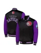 Primetime Toronto Raptors Black and Purple Jacket