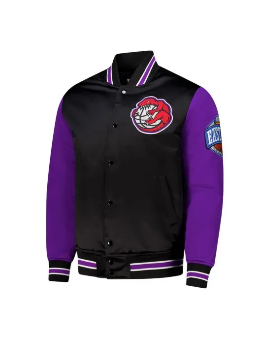 Primetime Toronto Raptors Black and Purple Jacket