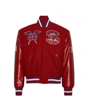 Red South Carolina State University Varsity Jacket 