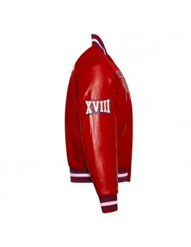 Red South Carolina State University Varsity Jacket 