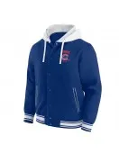Royal Chicago Cubs Cotton Hooded Jacket