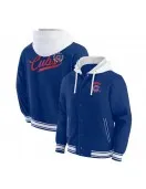 Royal Chicago Cubs Cotton Hooded Jacket