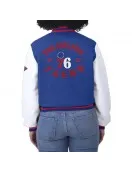 Royal/White Philadelphia 76ers Varsity Full-Zip Jacket