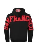 San Francisco 49ers Wingspan Men's Drop Shoulder Fleece Pullover Hoodie
