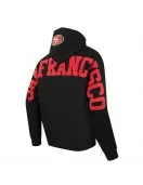 San Francisco 49ers Wingspan Men's Drop Shoulder Fleece Pullover Hoodie