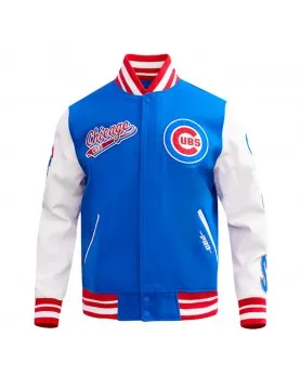 Script Tail Chicago Cubs Classic Rib Varsity Jacket