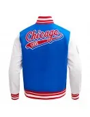 Script Tail Chicago Cubs Classic Rib Varsity Jacket Script Tail Chicago Cubs Classic Rib Varsity Jacket