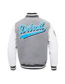 Script Tail Detroit Lions Classic Rib Varsity Jacket