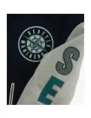 Seattle Mariners Script Tail Varsity Jacket Seattle Mariners Script Tail Varsity Jacket