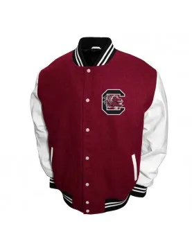 South Carolina Gamecocks Graduate Garnet and White Varsity Jacket