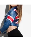 Street Fighter 6 Cammy Cropped Leather Jacket