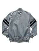 Super Bowl LIX Gray Varsity Satin Jacket Super Bowl LIX Gray Varsity Satin Jacket