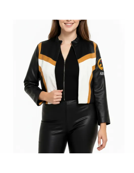Superman Hawkgirl 2025 Cropped Leather jacket