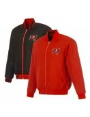 Tampa Bay Buccaneers Red/Black Full-Zip Reversible Flight Jacket