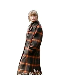 Taylor Swift Evermore Checked Coat