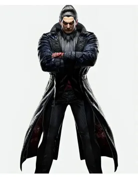 Tekken 8 Kazuya Mishima Real Leather Coat
