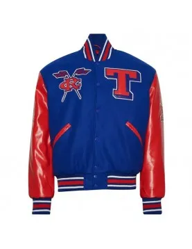 Tennessee State University Blue Red Varsity Jacket 