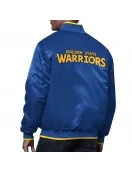 The Ambassador Golden State Warriors Varsity Satin Jacket