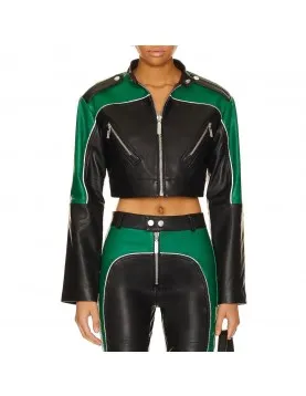 The Bold and the Beautiful Lisa Yamada Cropped Leather Jacket