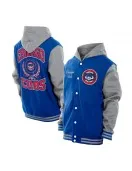 Throwback Prep Royal Chicago Cubs Hoodie Jacket