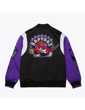 Toronto Raptors Team Origins Black Satin Jacket