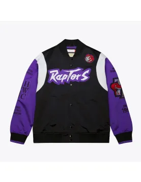 Toronto Raptors Team Origins Black Satin Jacket