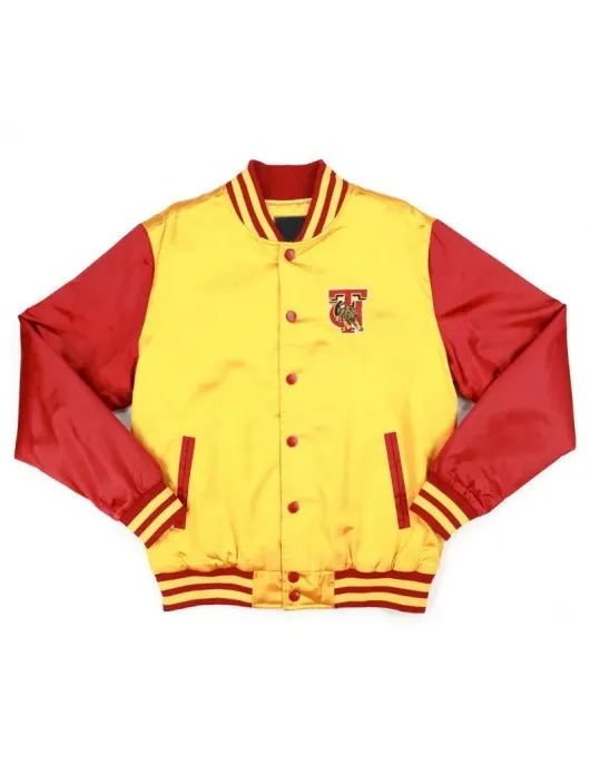 Tuskegee University Gold and Red Baseball Jacket