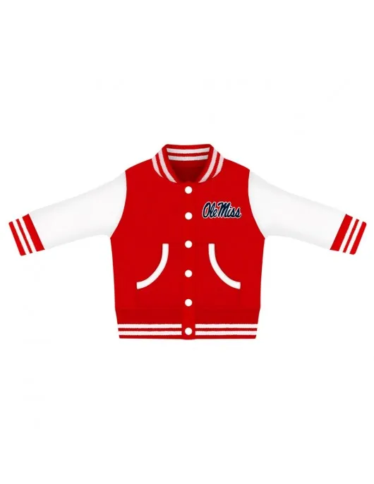 University of Mississippi Ole Miss Rebels Varsity Wool/Leather Jacket