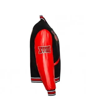 Varsity Winston-Salem State University Black and Red Jacket