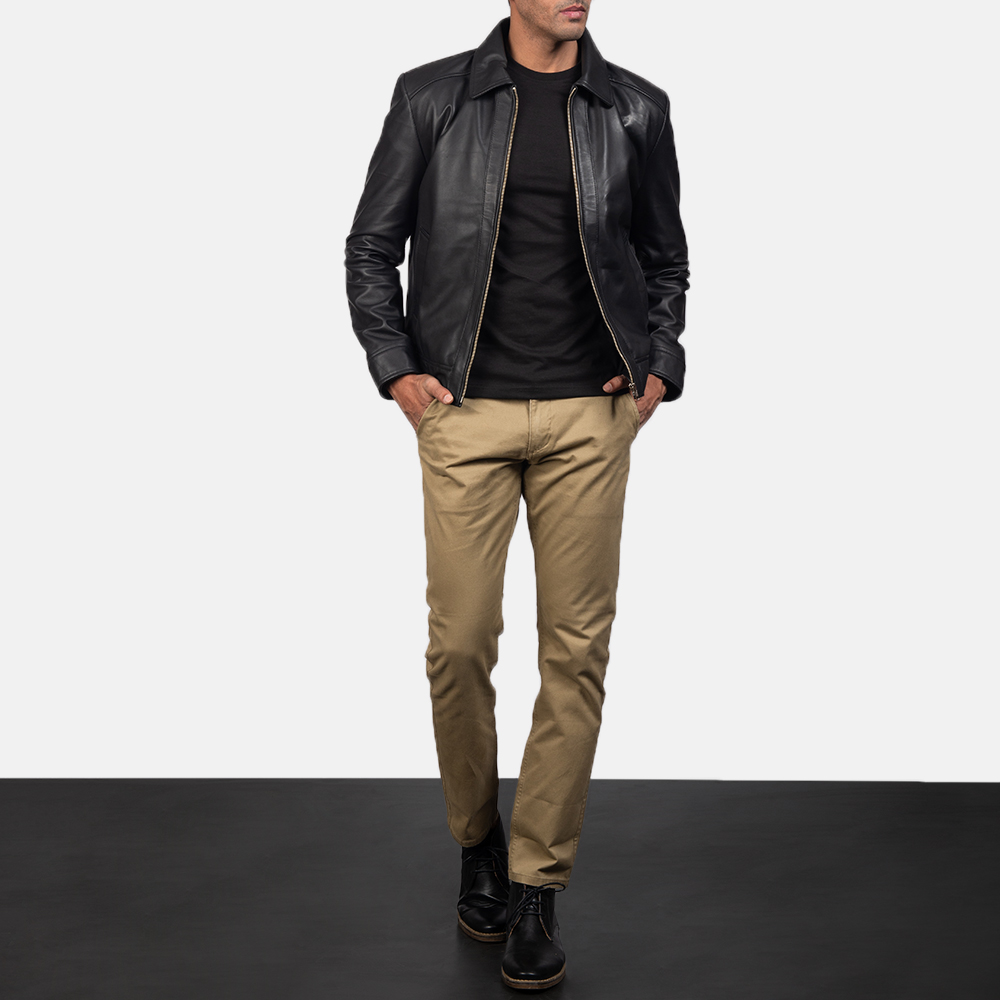 Inferno Black Leather Jacket - DBL-091