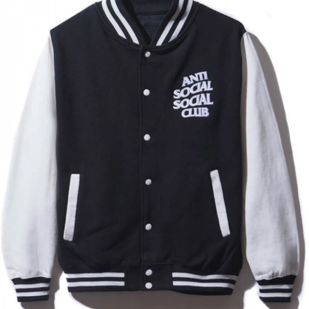 anti social social club letterman jacket