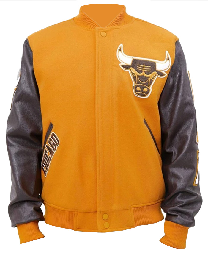 Chicago Bulls Faux Leather Moto Jacket, S